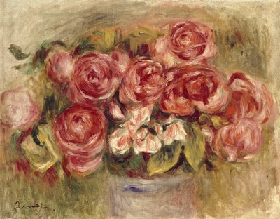 Nature morte de roses dans un vase, années 1880 et 1890 - Pierre Auguste Renoir